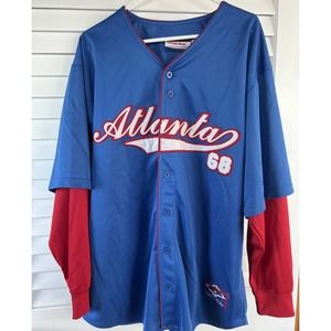 ATLANTA TRIPLE PLAY BASEBALL JERSEY LONG SLEEVE #68
